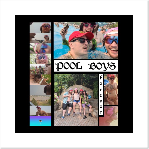 Pool Boys Collage Wall Art by PoolBoysApparel